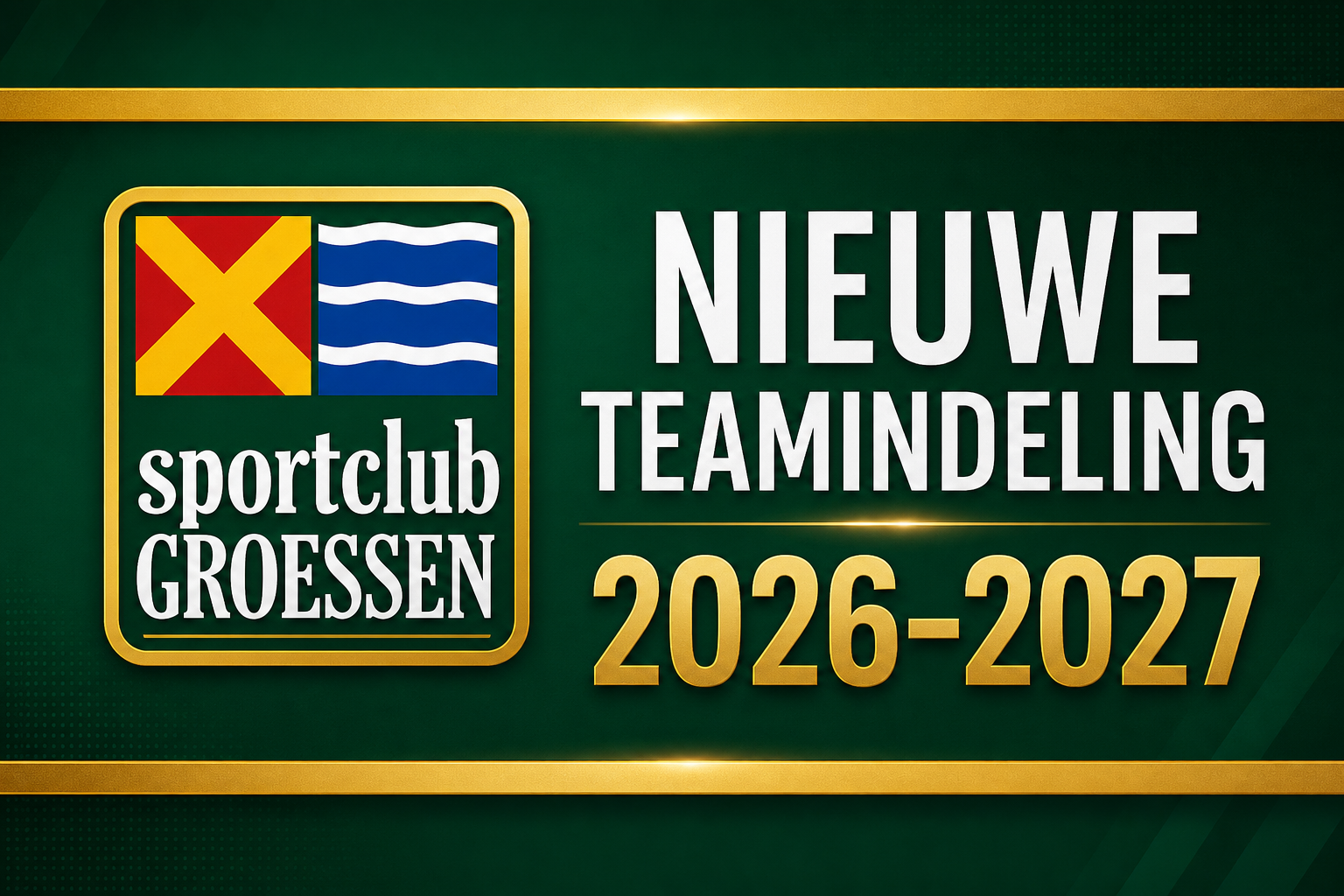 Indeling seizoen 2026-2027