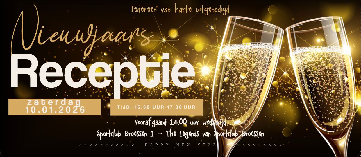 Uitnodiging nieuwjaarsreceptie